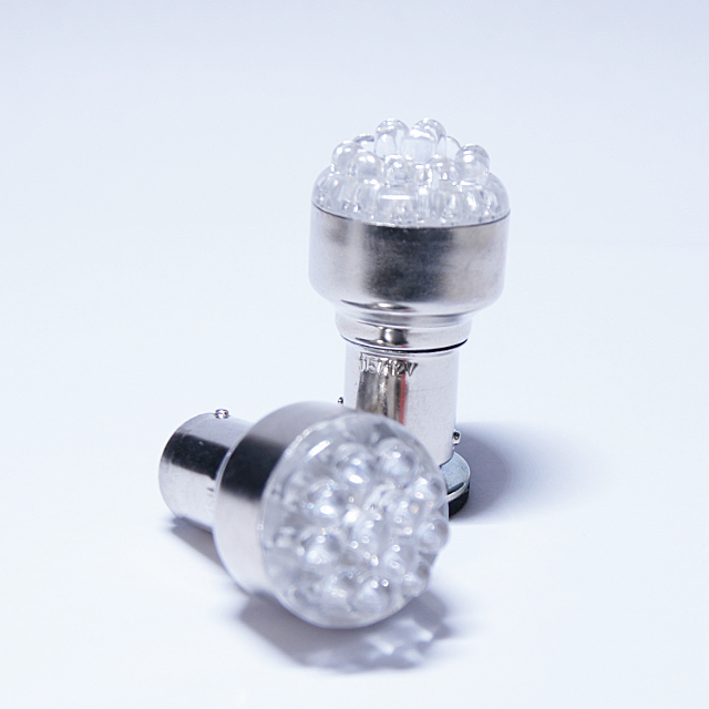 【在庫限り】LEDバルブ　S25サイズ　12LEDバルカンタイプ　各色　2ケセット